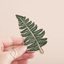 Fern Embroidered Patch, thumbnail 1 of 8