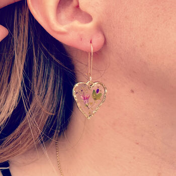 Hand Made Cute Heart Characters Earrings Small, 8 of 11
