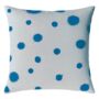 Hand Painted Sustainable Linen Cushion Polka Dot Print, thumbnail 9 of 12