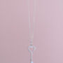 Sterling Silver Heart Key Pendant Necklace, thumbnail 4 of 5
