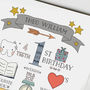 Personalised First Birthday Print, thumbnail 4 of 8