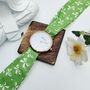 Green Floral Changeable Women Cotton Strap Wrist Watch, thumbnail 4 of 4