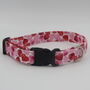 Pink And Red Hearts Valentines Dog Collar, thumbnail 9 of 9