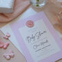Pink Girls Baby Shower Invitations, thumbnail 5 of 7