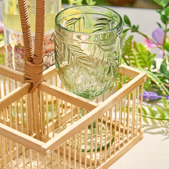 Bamboo Wicker Cutlery Caddy, 2 of 4