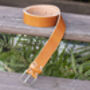 Premium Handmade Light Tan English Leather Mens Belt, thumbnail 1 of 5