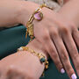 Customisable Hinged Link Paperclip Charm Bracelet, thumbnail 4 of 7