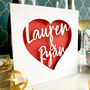 Personalised Love Heart Card, thumbnail 1 of 4