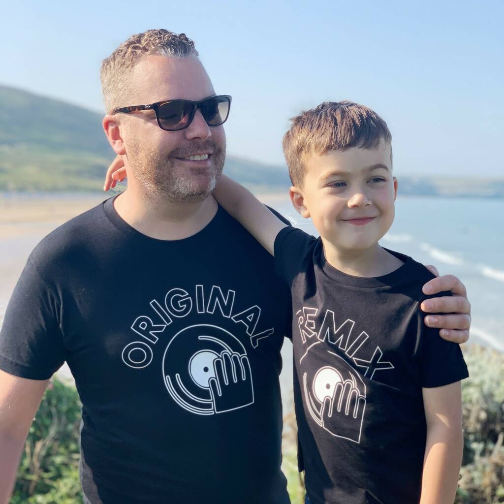 Original And Remix Father And Son T Shirt Set, 1 of 4