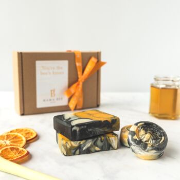 'Bee Pampered, Honey!' Christmas Soap Gift Set, 3 of 6