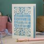 Personalised Papercut First Mother's Day Card, thumbnail 3 of 6
