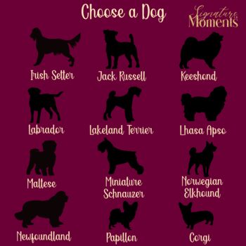 Personalised Dog Silhouette Paw Wreath Decoration, 5 of 10