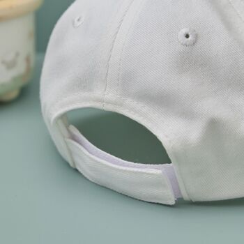 Personalised Tractor Ecru Baseball Cap, 3 of 4