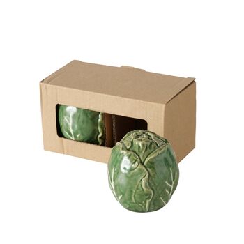 Cabbage Crush Cabbage Salt And Pepper Shakers, 6 of 6