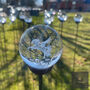 Stylish 3D Crystal Ball Orb Garden Stake, Multiple Designs To Choose From, thumbnail 3 of 12
