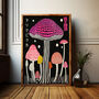 Psychedelic Mushroom Framed Artwork Tripped, thumbnail 1 of 8