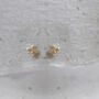 9ct Solid Gold Four Dot Studs, thumbnail 2 of 3
