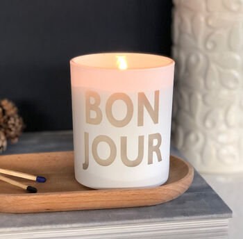Bonjour Scented Candle, 2 of 4