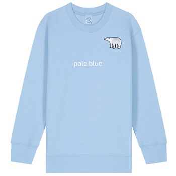 Organic Cotton Embroidered Polar Bear Sweatshirt, 3 of 11