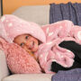 Personalised Pink Kids Oversized Hoodie Blanket, thumbnail 1 of 12