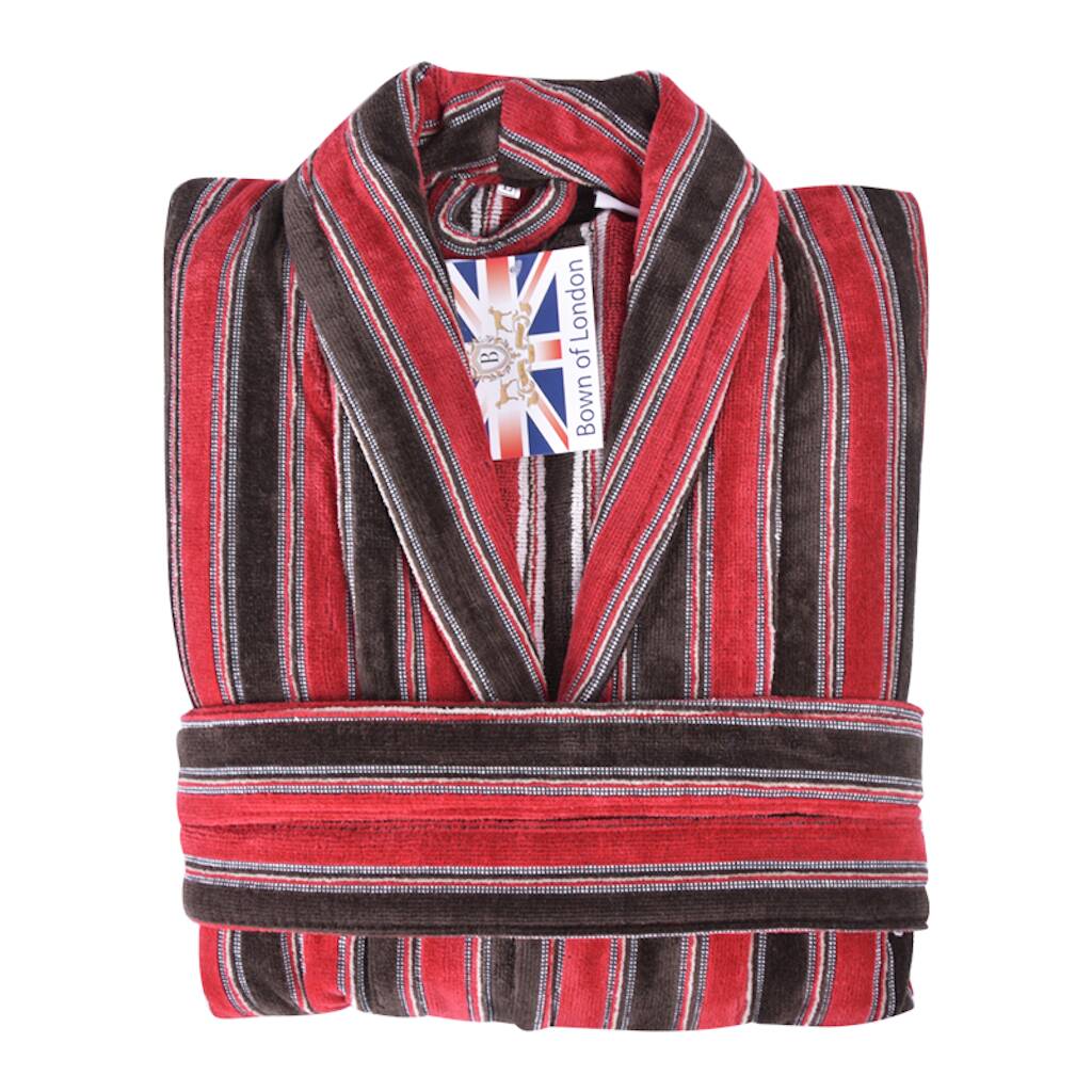 Men's Egyptian Cotton Dressing Gown Ely By Bown of London