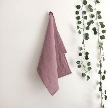 100% Linen Tea Towel, Washed Linen Kitchen Towel, 6 of 8