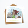 Personalised Manchester Greeting Card, Skyline Print, thumbnail 2 of 5