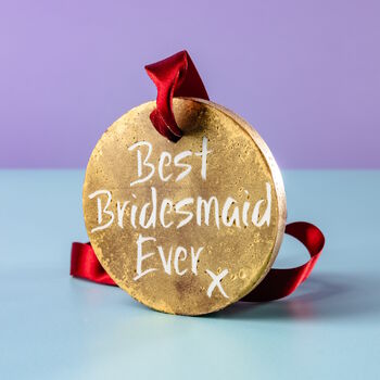 'Best Bridesmaid Ever' Chocolate Gold Medal Gift, 2 of 10