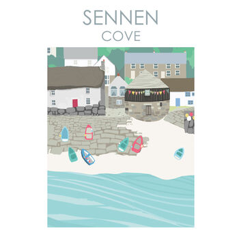 Sennen Cove Cornwall Travel Print, 4 of 5