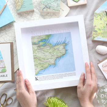 Personalised Square Map Print Gift, 4 of 9