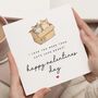 Funny Cat Valentine's Card For Him Or Her, thumbnail 1 of 7