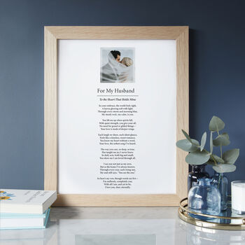For My Husband Personalised Photo Poem Print, 5 of 6