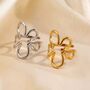 Abstract Blossom Adjustable Statement Ring, thumbnail 2 of 5