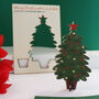 Pop Out Wooden Christmas Tree Card, thumbnail 5 of 8