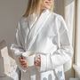 Waffle Style Bathrobe With Star Sign Design, thumbnail 7 of 12