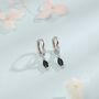 Extra Tiny Marquise Cz Huggie Hoop Earrings, thumbnail 6 of 12
