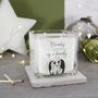 First Family Christmas Penguin Scented Square Candle, thumbnail 6 of 6
