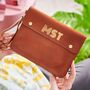 Large Initials Leather Travel Wallet, thumbnail 1 of 3