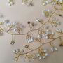 Bridal Hair Hair Vine – Gold/Silver Pearl Hair Accessories, thumbnail 8 of 9