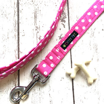Pink Spotty Dog Collar, 2 of 5