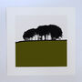 Landscape Print Square Guiseley Leeds View One Green, thumbnail 1 of 7