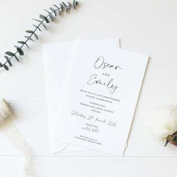 This Is Love 10 Wedding Invitation And RSVP Cards Set, 3 of 4