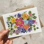Whimsical Flower Garden A6 Folded Note Cards And Envelopes, thumbnail 1 of 5