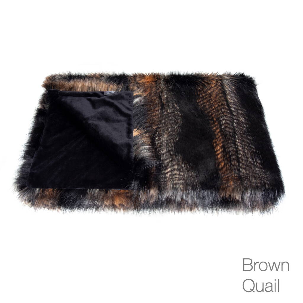 Helen Moore Vegan Faux Fur Throws In Many Sizes By Helen Moore
