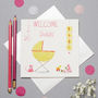 Personalised New Baby Card For Girls, thumbnail 1 of 3