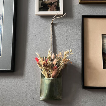 Green Texture Hanging Vase, 5 of 5