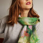 Fine Wool Florals And Foliage Print Scarf, thumbnail 1 of 9