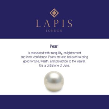 The Fan Pearl Charm Earrings, Gold, 6 of 6