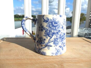 Tankard Mug In Blue Peony Imari Design, 5 of 6