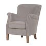 Light Grey Brushed Cotton Easy Armchair, thumbnail 1 of 1